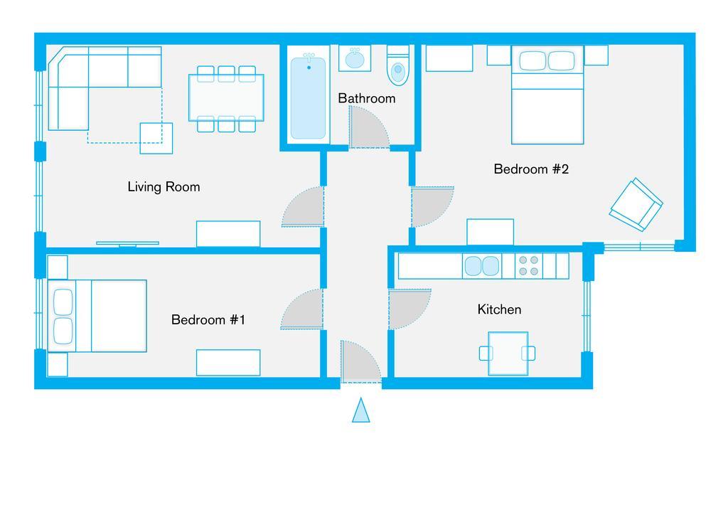 ברלין The Rheinsberger - Cosy 2Br One Living Room Up To 6 חדר תמונה